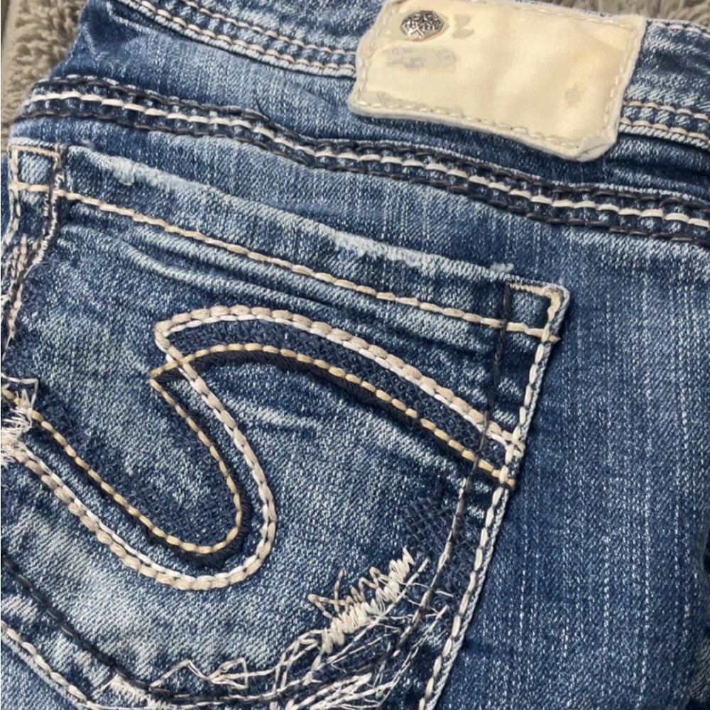 Silver EUC bootcut Aiko Classic Blue Jeans 27x33 LQQK - Picture 2 of 6